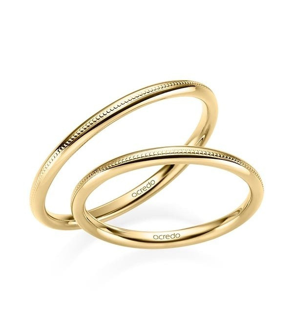 Finas alianzas de boda económicas en oro amarillo - Alianzas de boda - Clásicas y finas alianzas de boda al mejor precio con un 