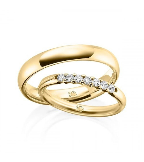 Anillos de boda para un momento único con 7 diamantes - Alianzas de boda - 


