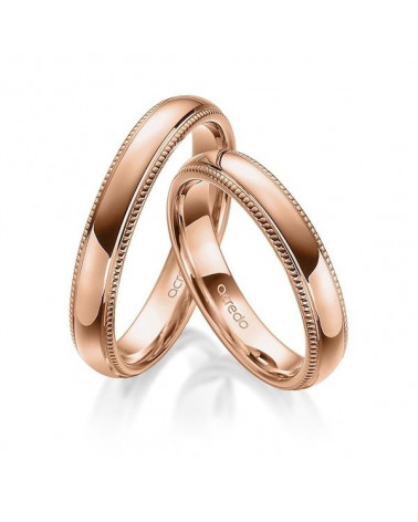Alianzas de boda clásicas con un toque distintivo en oro rosa - Alianzas de boda - 


