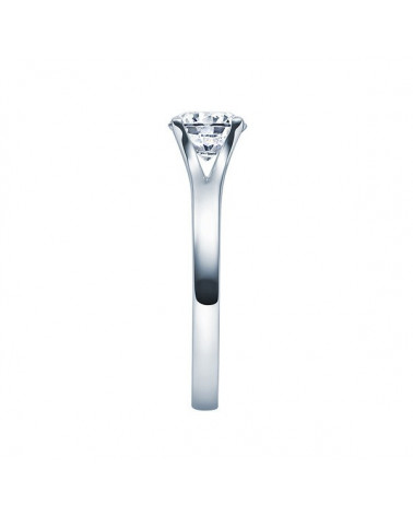 Fénix 0,30 | Oro blanco o Platino - Anillos de compromiso - Anillo de compromiso en platino u oro blanco con un diamante visible
