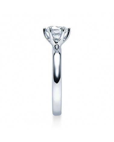 Wezen 0,10 | Oro blanco o Platino - Anillos de compromiso - Clásico anillo de compromiso en oro blanco o platino