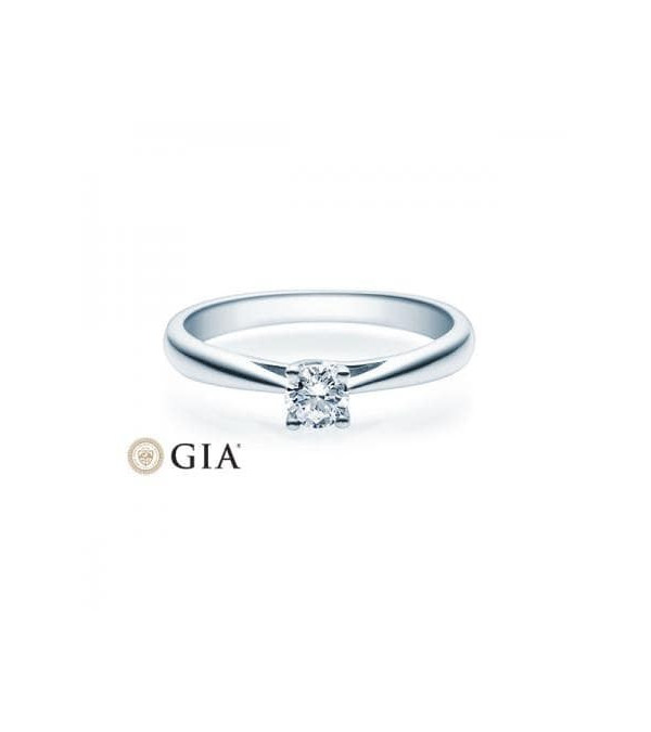 Alnilam 0,30 | Oro blanco o Platino - Anillos de compromiso - Anillo de compromiso original en platino u oro blanco