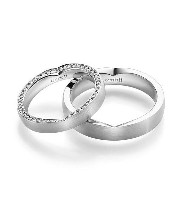 Nuevas alianzas de boda en Platino con diamantes - Alianzas de boda - 

