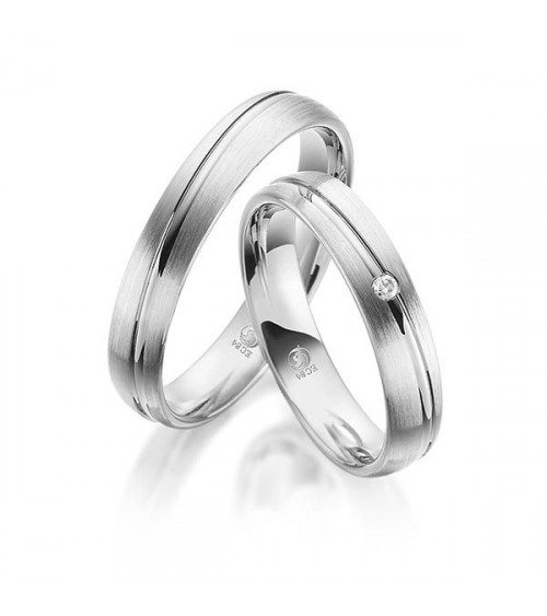 Originales alianzas de boda únicas en Platino - Alianzas de boda - 

