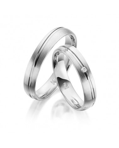 Originales alianzas de boda únicas en Platino - Alianzas de boda - 

