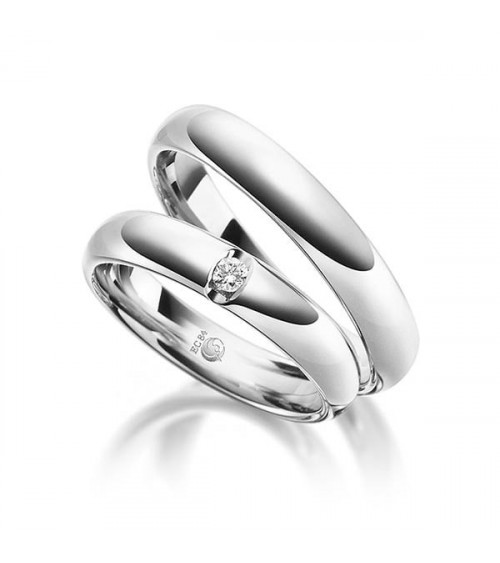 Anillos de matrimonio de Platino diseño especial - Alianzas de boda - 

