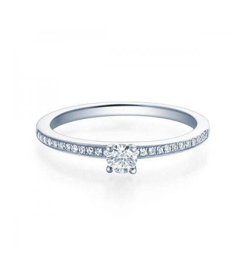 Antares 0,12 | Oro blanco o Platino - Anillos de compromiso - Anillo de pedida con diamantes en platino u oro blanco de 18K