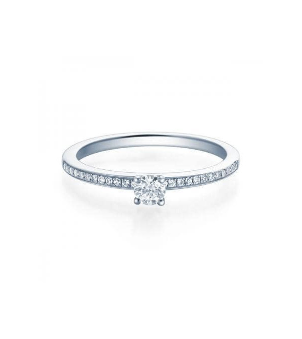Antares 0,12 | Oro blanco o Platino - Anillos de compromiso - Anillo de pedida con diamantes en platino u oro blanco de 18K