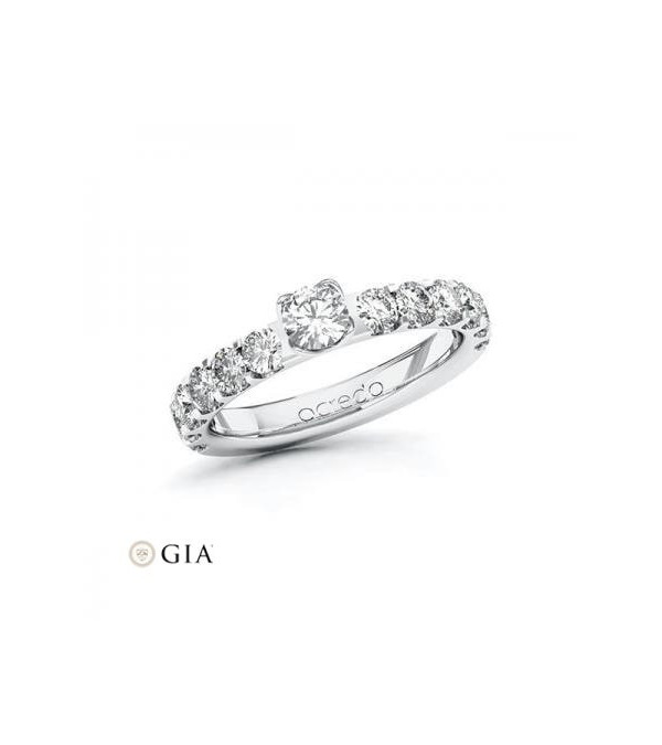 Adhara 0,30 | Oro blanco o Platino - Anillos de compromiso - Exclusivo anillo de compromiso con diamantes en oro blanco o diaman