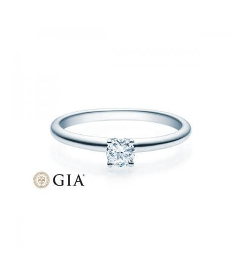 Persei 0,30 | Oro blanco o Platino - Anillos de compromiso - Anillo de pedida con un diamante natural ético descubierto, en Oro 