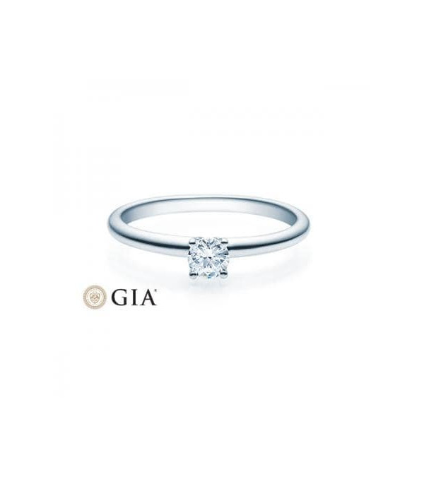 Persei 0,30 | Oro blanco o Platino - Anillos de compromiso - Anillo de pedida con un diamante natural ético descubierto, en Oro 