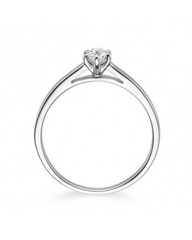 Mizar 0,30 | Oro blanco o Platino - Anillos de compromiso - Precioso anillo de compromiso con diamantes para ella en Oro blanco 