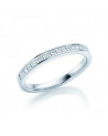 Rigel 0,38 | Oro blanco o Platino - Anillos de compromiso - Anillo de compromiso estilo eternity en oro blanco 18K o platino 950