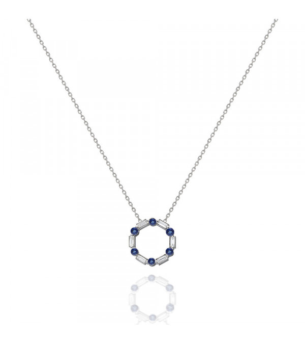 Collar Mab 0,85 | Diamantes y zafiros - Jewelry - 