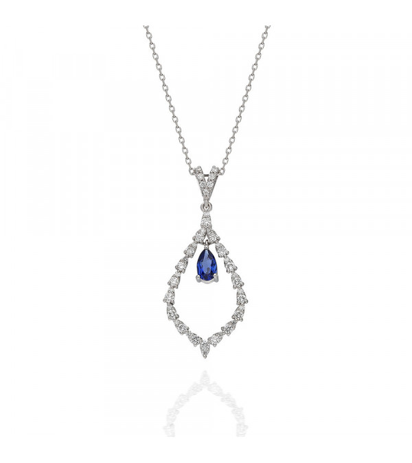 Collar Perseo 0,54 | Diamantes y zafiros - Joyeria - 