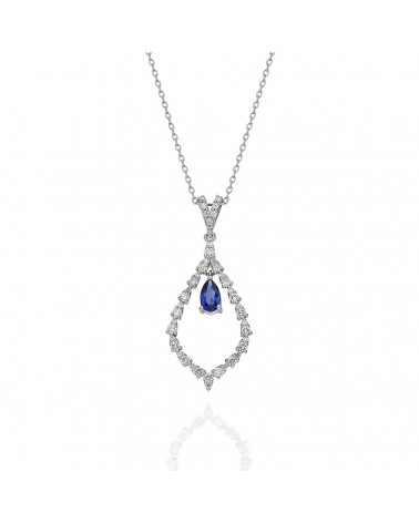 Collar Perseo 0,54 | Diamantes y zafiros - Joyeria - 