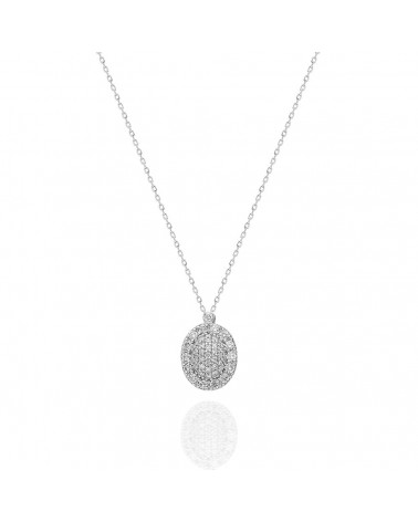 Collar Mab 0,44 | Diamantes - Joyeria - Collar de oro blanco de primera ley con diamantes