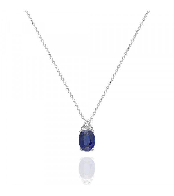 copy of Collar Perseo 0,54 | Diamantes y zafiros - Jewelry - 