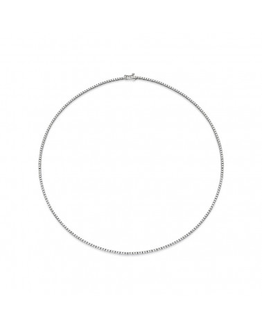 Collar Eternity 1,10 | Diamantes - Joyeria - Collar de oro blanco con corona de diamantes