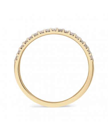 Anillo Lyra 0,22 | Diamantes - Joyeria - Anillo de oro eternity con diamantes