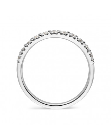 Anillo Lyra 0,70 | Diamantes - Joyeria - Anillo de oro blanco eternity con diamantes