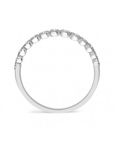 Anillo Helena 0,21 | Diamantes - Joyeria - Anillo de oro blanco eternity con diamantes
