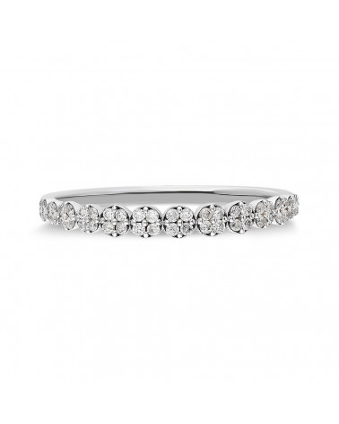 Anillo Helena 0,21 | Diamantes - Joyeria - Anillo de oro blanco eternity con diamantes