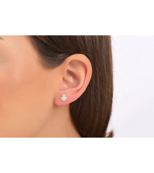 Pendientes Barcelona 0,74 | Diamantes - Joyeria - Pendientes con diamantes ovales
