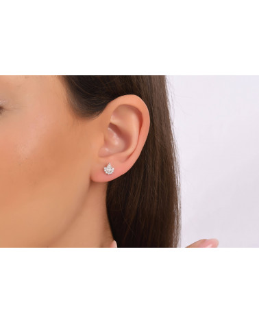 Pendientes Menorca 0,56 | Diamantes - Joyeria - Pendientes con diamantes en forma de lagrima