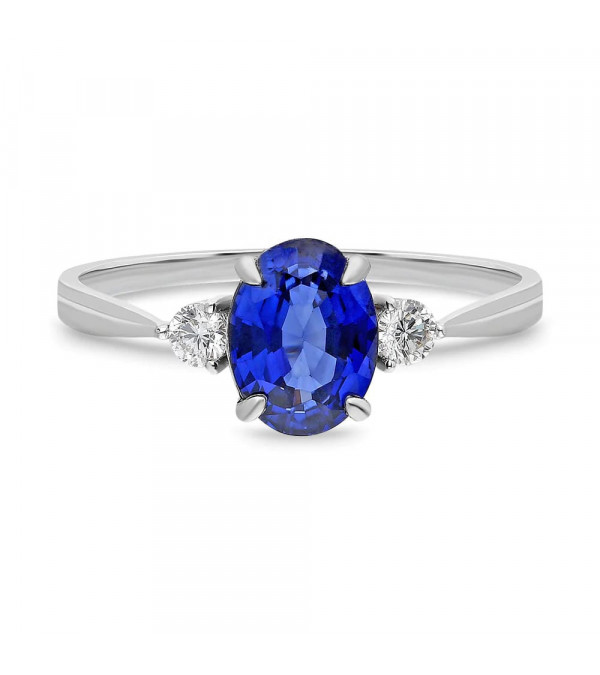 Anillos de compromiso de oro con esmeraldas y diamantes | Staring