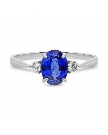 Anillos de compromiso de oro con esmeraldas y diamantes | Staring