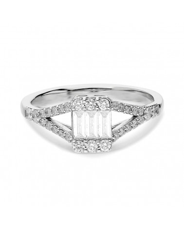 Buy Engagements rings white gold 18k Barcelona | Staring