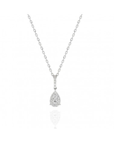 Collares de oro de 18 quilates con diamantes lagrima | Staring