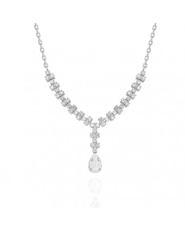 Collares de oro blanco de 18 quilates con diamantes | Staring