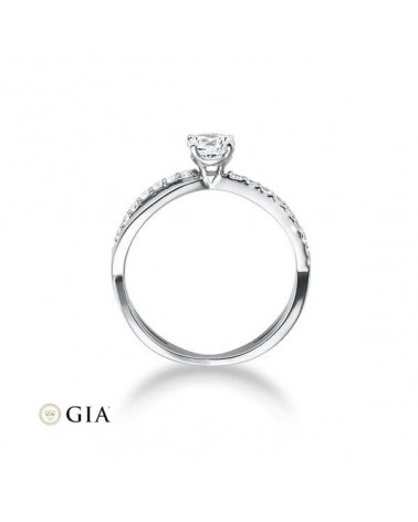 Anillo de compromiso entrelazado con diamantes | Staring