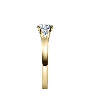 Anillo de compromiso de oro con diamante artificial | Staring