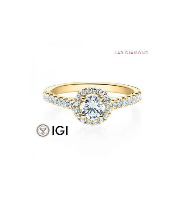 Exclusivo anillo de compromiso con diamantes de laboratorio | Staring