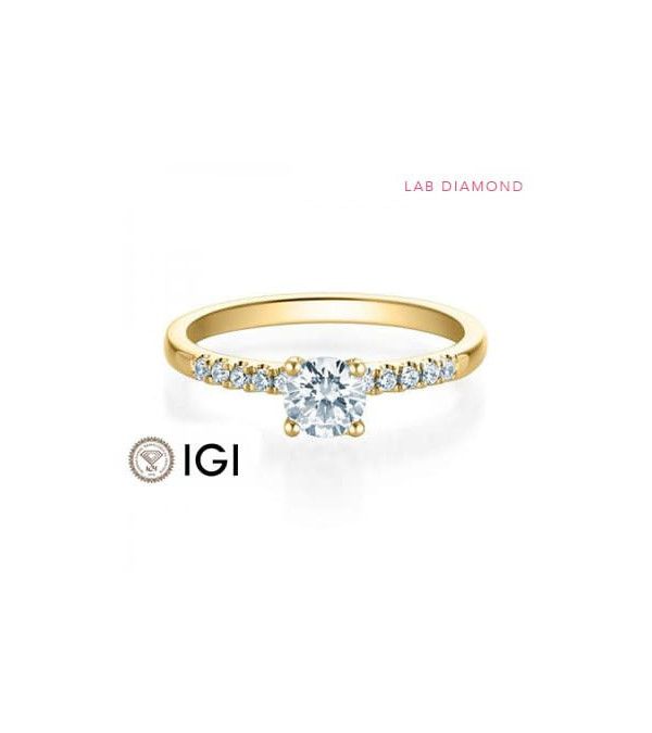 Anillo de compromiso con diamante de laboratorio en Madrid | Staring