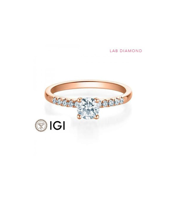 Anillo de compromiso con diamante de laboratorio en Bilbao | Staring