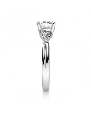 Anillo de compromiso entrelazado con diamantes artificiales | Staring