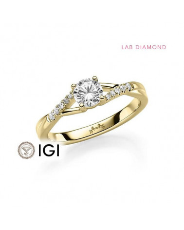 Anillo de compromiso con diamantes de laboratorio Valencia | Staring