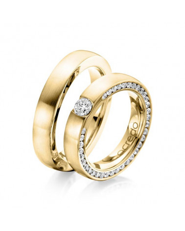 Exclusivas alianzas en oro con diamantes incrustados en Tenerife I Staring