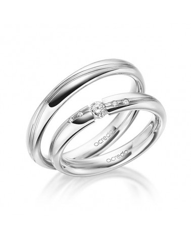 Anillos de oro blanco de 14K o 18K diamantes naturales en Tenerife I Staring