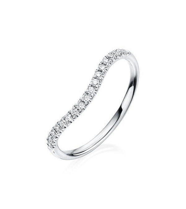 Alianza de boda para combinar con anillo de compromiso oval | Staring