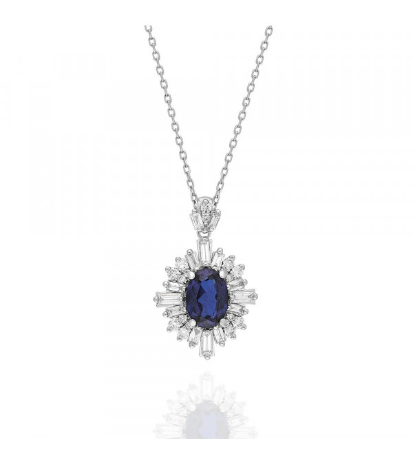 Collares de oro con diamantes y zafiros al mejor precio en Barcelona