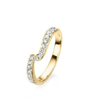 Anillos de boda con diamantes para combinar con el de compromiso