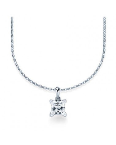 Aros económicos de oro blanco de 18 quilates con diamantes