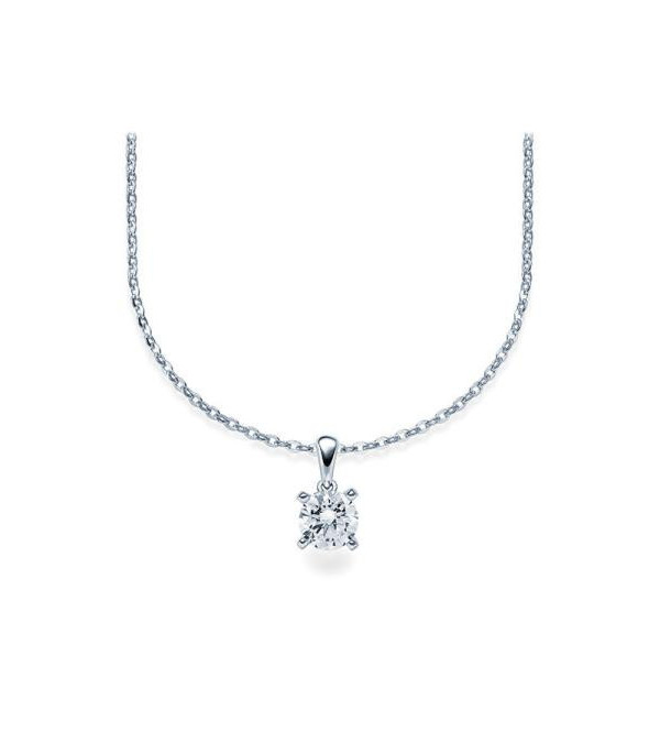 Aros económicos de oro blanco de 18 quilates con diamantes