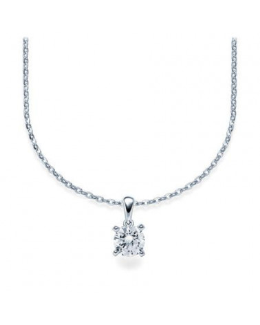 Aros económicos de oro blanco de 18 quilates con diamantes