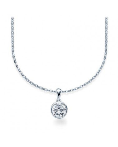 Aros económicos de oro blanco de 18 quilates con diamantes